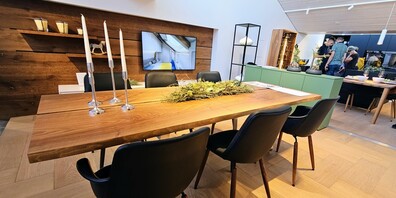 Neue innovative Produkte und Materialien konnten 1:1 erlebt werden.