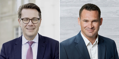 Aus dem Linthgebiet empfiehlt der KGV die Rapperswil-Joner Beni Würth (l.) und Marcel Dobler für den Ständerat bzw. den Nationalrat.