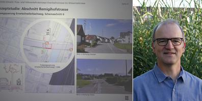 Mit attraktiveren Fuss- und Velowegen könne Uznach entlastet werden, findet Roger Zahner (r.). Er hofft auf gemeinsam zu findende Lösungen.