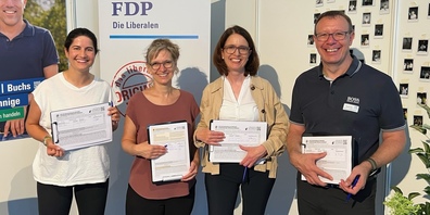 Lisa Vincenz, Rosmarie Toldo, Susanne Vincenz-Stauffacher und Thomas Toldo.