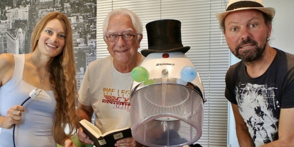 v.l. Tiina Tomson, Hans-Peter Enderli und Andi Louis