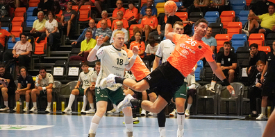 Captain Lukas Herburger steuerte fünf Treffer zum 32:28-Heimsieg bei. 
