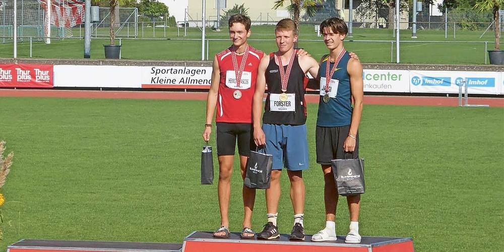 Silbermedaillengewinner Eduardo Heiniger (links).