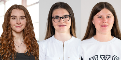 V.l.n.r.: Mara Thür, Ivana Baric und Chiara Audiberti.