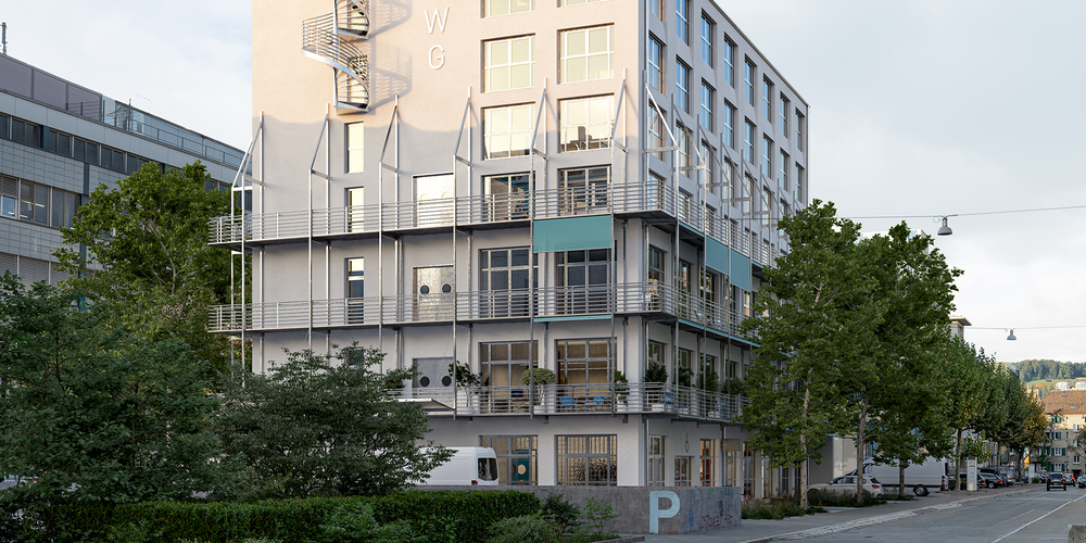 So soll der Neubau an der Flüelastrasse 16 in Altstetten aussehen.