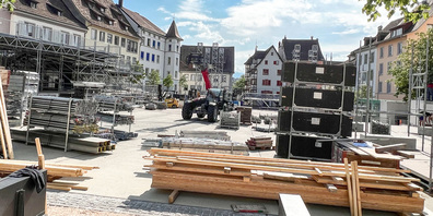 Der Herrenacker gleicht aktuell einer Grossbaustelle.