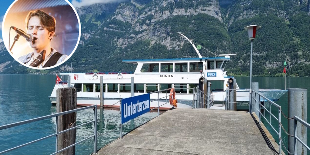 Der Event unter anderem mit David Sebastien aus Rapperswil-Jona (kl.) findet auf dem Walenseeschiff – vertäut am Steg in Unterterzen – statt.