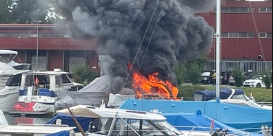 Brand im Hafen Hürdenwäldli