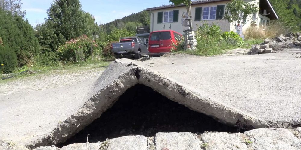 In Hörbranz ist ein Hang in Bewegung
