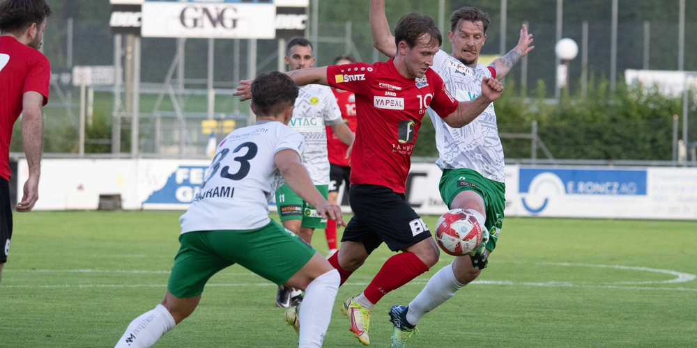 Genug getestet (hier im Juli gegen Gossau), jetzt geht die Saison los. Der SC Brühl spielt am Samstag um 16 Uhr zuhause gegen die U-21 der Young Boys. 