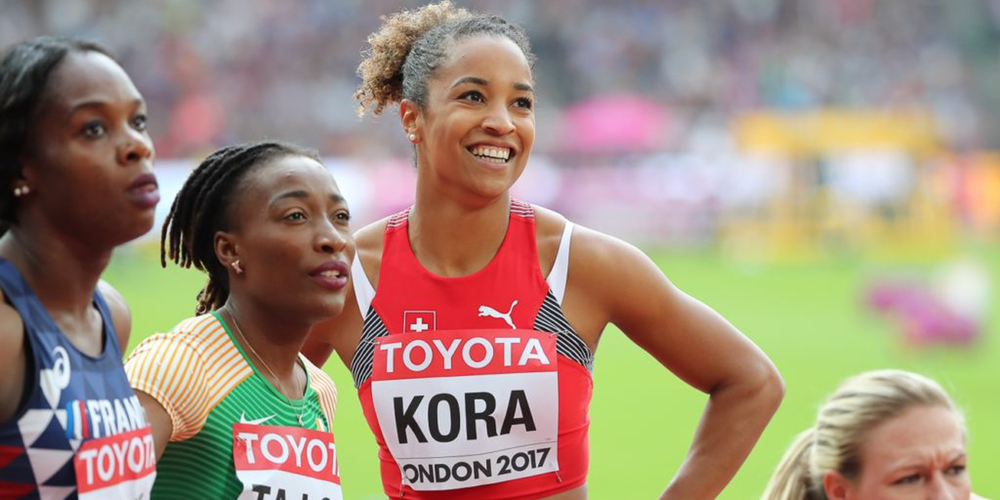 Salomé Kora überzeugt beim Meeting in Basel.