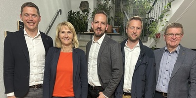 Von links nach rechts: Mathias Müller, Patricia Defila, Nicolas Jenny, Ralph Rütsche, René Buri
