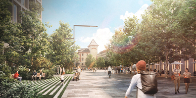 So könnte das Güterbahnhofareal dereinst aussehen