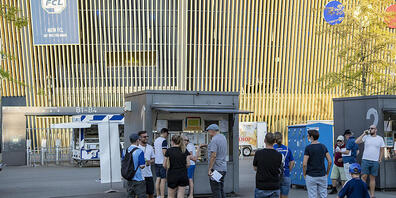 Die Fussballspiele auf der Luzerner Allmend fordern die Polizei. (Archivaufnahme)