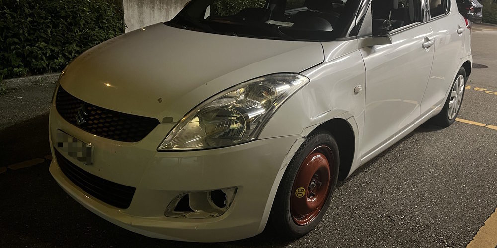 Zweimal streifte die 25-Jährige mit ihrem Auto die Baustellenabschrankung.
