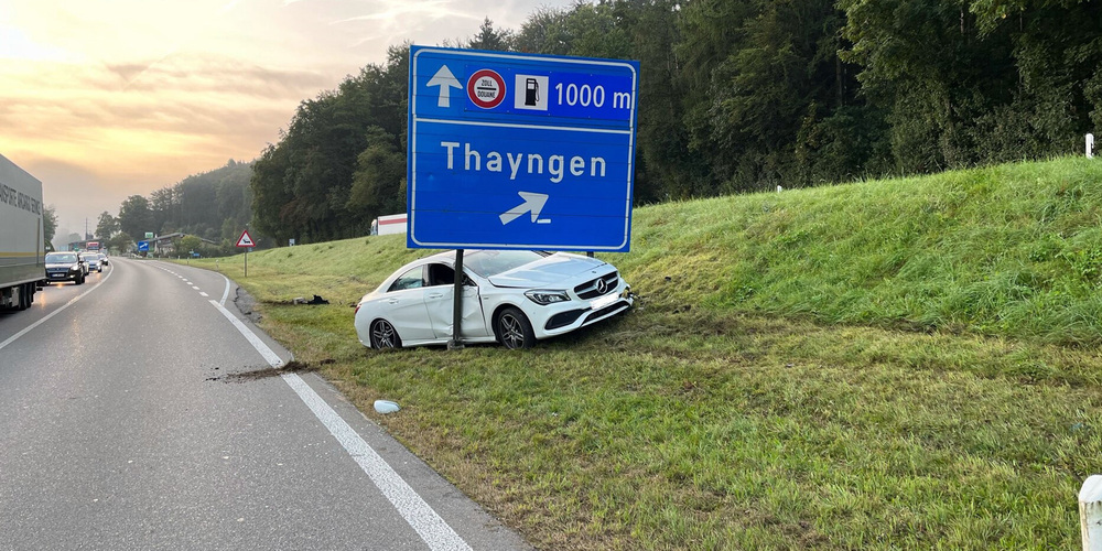 Diese Fahrt endete für den Fahrer im Spital.