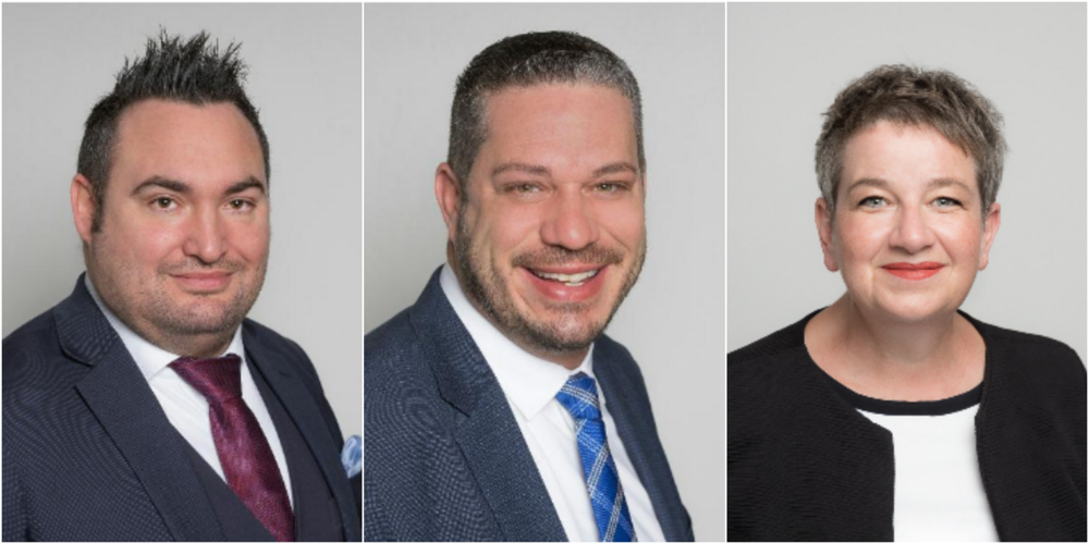 Verlangen Auskunft von der Regierung in einer einfachen Anfrage (v.l.n.r.): Raphael Frei, Jens Jäger und Ruth Keller-Gätzi (alle FDP).