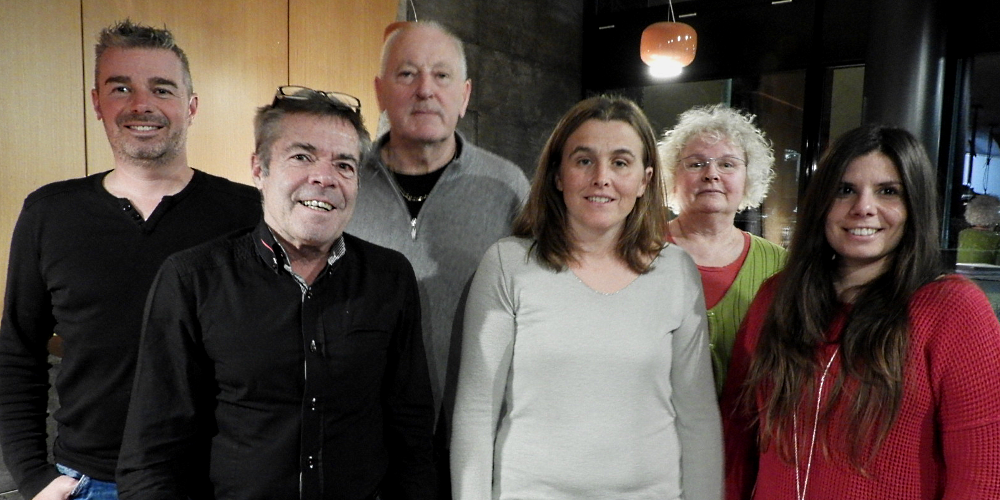 VVU-Vorstand (von links nach recht): Marco Thoma, Ernst Bauer ,  Josef Kofler, Manuela Lindenmann, Beatrice Natter, Marisa Braga