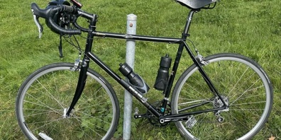 Das beschädigte Fahrrad.