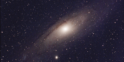 Unsere Nachbargalaxie Andromeda in voller Pracht. Sie befindet sich rund 2,5 Millionen Lichtjahre von uns entfernt.