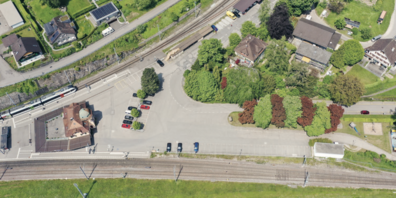 Das Quartier rund um den Bahnhof Lichtensteig (links im Bild) wird in den nächsten Jahren entwickelt.
