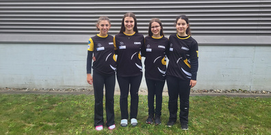 Das Juniorinnenteam mit Laura Helg-Grüninger, Anja von Arx, Jara Lengweiler, Ladina Blättler (v.l.).