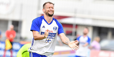 Tuggen-Stürmer Jakup Jakupov verpasste die grösste Chance auf den Ausgleich im Spiel gegen die Reserve von GC.