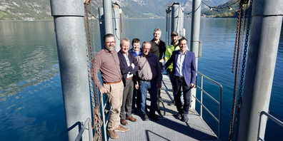 Die Macher, v.l.n.r.: Daniel Grünenfelder, Dieter von Ziegler, Philipp Hofmann, Markus Scherrer, Mike Ritter, Stefan Kloter, Michael Egger.