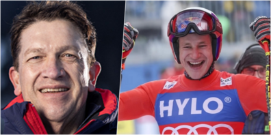 Michael Schiendorfer (l.) begleitet u.a. Schweizer Sportpersönlichkeiten wie Olympiasieger Marco Odermatt (r.).