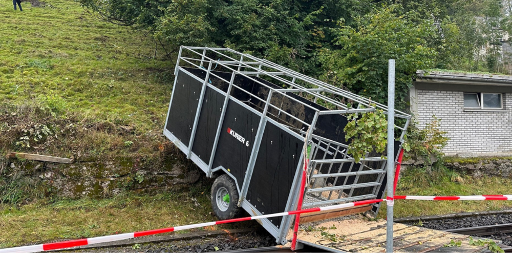 Bild von der Unfallstelle. 
