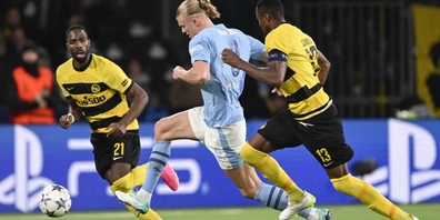 Wer den sonst? Der Norweger Haaland trifft zweimal für Manchester City.