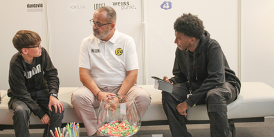 Massimo Balloi vom FC Schaffhausen im Interview mit der Schulredaktion.