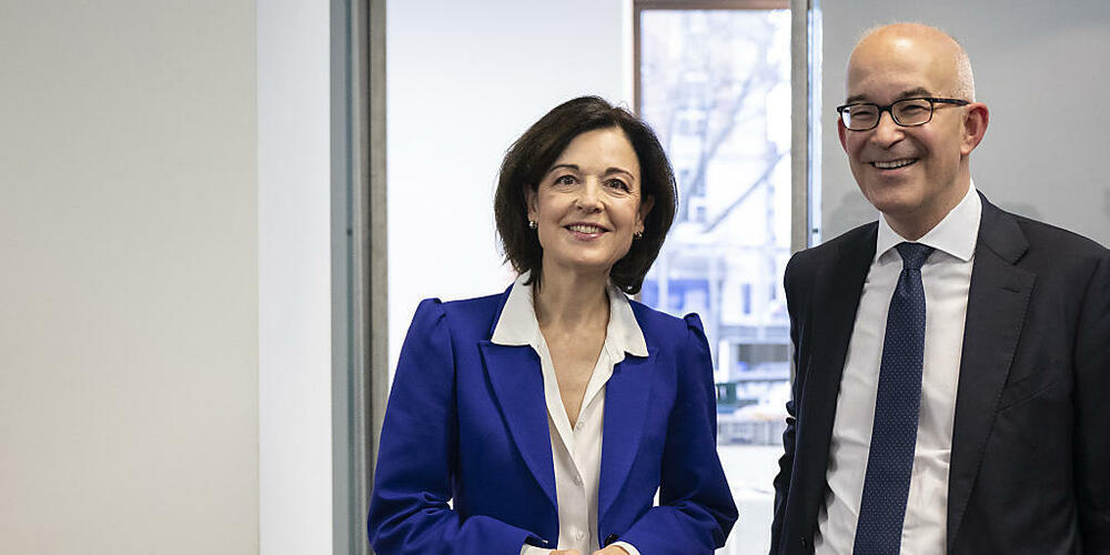 Nach dem Rückzug von FDP-Ständeratskandidatin Regine Sauter (l.) unterstützt die FDP nun offiziell SVP-Kandidat Gregor Rutz. (Archivbild)