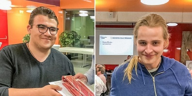 Marcel Wüthrich (Mitte) wurde zum Ehrenmitglied des Männerchor Gossau ernannt.  Präsident Rolf Hefti(links),  VK-Chef Martin Marcel Wüthrich (Mitte) wurde zum Ehrenmitglied des Männerchor Gossau ernannt. Präsident Rolf Hefti ( links ),  VK-Chef Martin Hungerbühler(rechts).