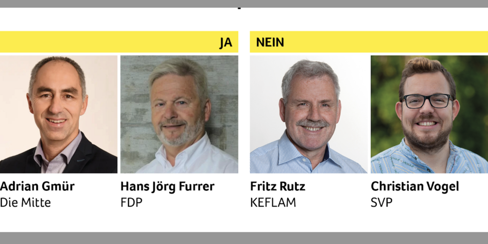 Sie werden gegen und für den Ausbau der Ottilienstrasse Stellung nehmen.