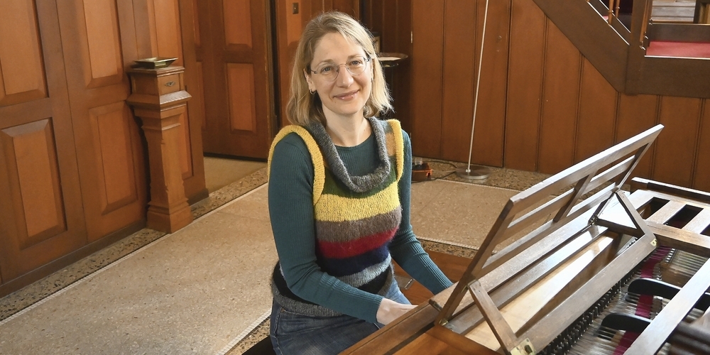 Els Biesemans wird am fast 200-jährigen Flügel von John Broadwood spielen. Die Hammerflügel können nach den Konzerten in der Bühlkirche besichtigt werden.