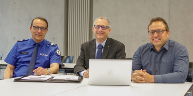 Ralph Hurni (St.Gallen), Anjan Sartory (Winterthur) und Andrea Deflorin (Chur)