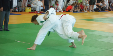 Vanessa Gatti wirft mit Tai-otoshi.
