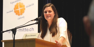 Mitte-Kantonalpräsidentin Franziska Steiner-Kaufmann aus Gommiswald würdigte das tolle Wahlergebnis.