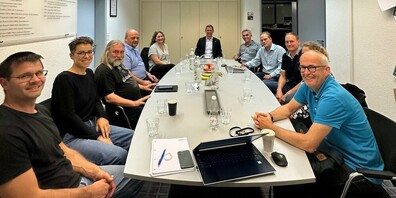 Gewerbler und Gemeinderat beim Austausch. 