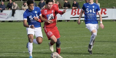 Kevin Egbon (links): Mit neun Saisontreffern bester Torschütze der Widnauer in der bisherigen Saison.