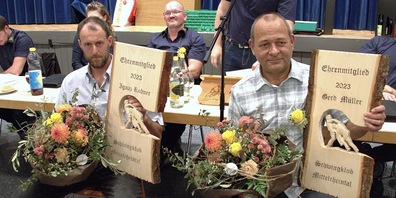 v.l. die Ehrenmitglieder Ignaz Rohner und Gerd Müller
