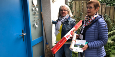 Überraschungs-Dank wird vom Kurierdienst überbracht