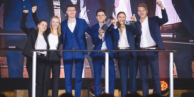 Team Internorm: Michelle Dürst (Kaltbrunn), Jennifer Schmucki (Rieden), Erich Fust (Dreien), Gian-Reto Capaul (Projektleiter, Richterswil), Raphaela Dürr (St.Gallen), Federico Kunz (Weesen).