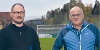 Bereichsleiter Technik Roger Gehrig vom Sportzentrum und Hauswart Hans Speck schätzen ihre Zusammenarbeit. 