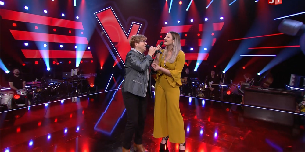 Tatjana und ihr Grossmami Dragica gaben nach Tatjanas Performance ein kroatisches Lied zum Besten.