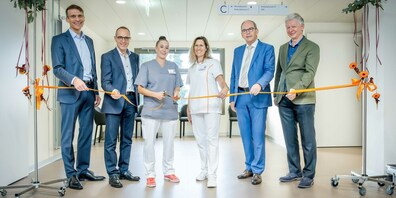 Bei der Einweihung der Erweiterung des Spitals Wil.