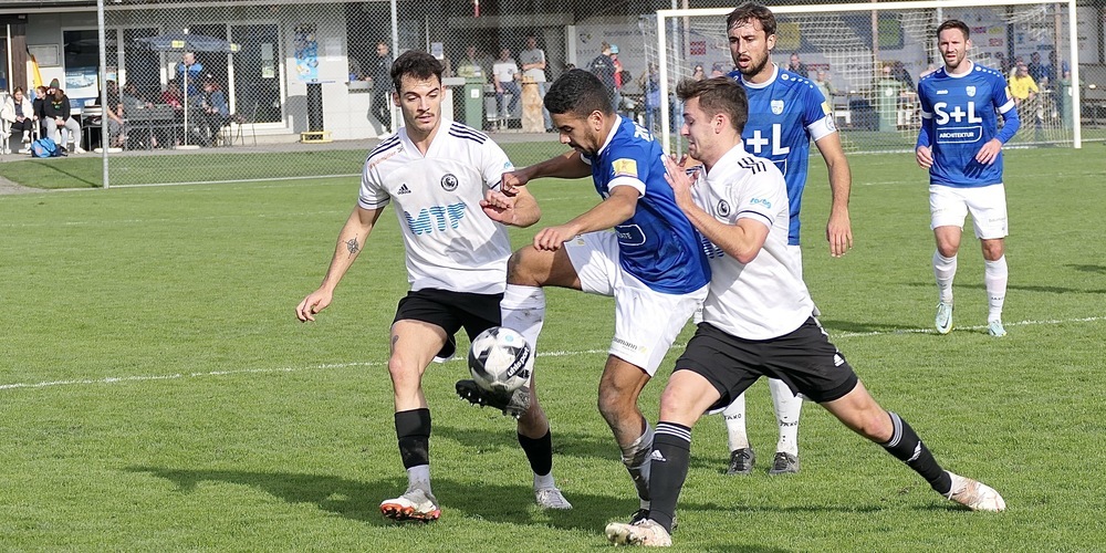 Auch beim letzten Auftreten des SV Schaffhausen in Widnau hatten die Blau-Weissen zu kämpfen (Archivbild)