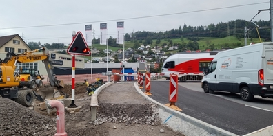 Bauarbeiten im September 2023.