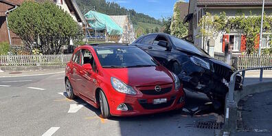 Der Unfall ereignete sich auf einer Kreuzung im Zentrum von Balgach SG.